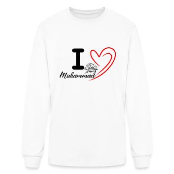 I Love Muhammad - Men's Long Sleeve T-Shirt - white - Front