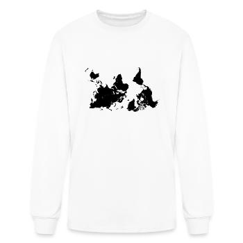 world map - Men's Long Sleeve T-Shirt - white - Front