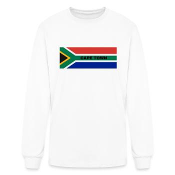 Cape Town City in South African Flag - Men's Long Sleeve T-Shirt - white - Front