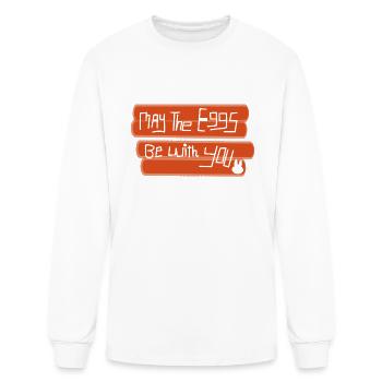 Easter Eggs design, May The Eggs Be With - Men's Long Sleeve T-Shirt - white - Front