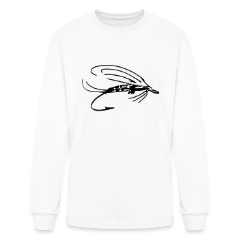 fly fishing lure - Men's Long Sleeve T-Shirt - white - Front