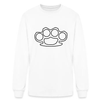 brass knuckles - Men's Long Sleeve T-Shirt - white - Front