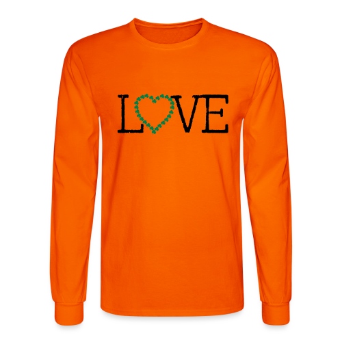 LOVE irish shamrocks - Men's Long Sleeve T-Shirt