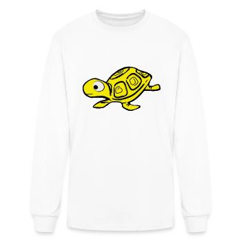 Yellow Turtle - Men's Long Sleeve T-Shirt - white - Front