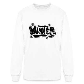 Winter - Men's Long Sleeve T-Shirt - white - Front