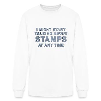 Stamp Collecting - Men's Long Sleeve T-Shirt - white - Front
