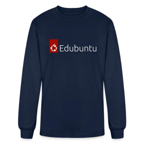 Edubuntu Logo 2023 - White - Men's Long Sleeve T-Shirt