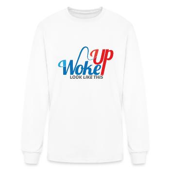 woke up - Men's Long Sleeve T-Shirt - white - Front