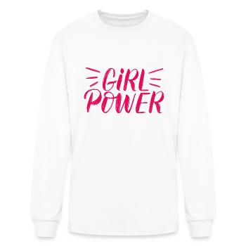 Girl Power - Men's Long Sleeve T-Shirt - white - Front