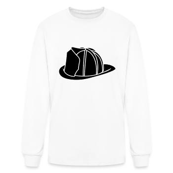 firefighter's helmet - Men's Long Sleeve T-Shirt - white - Front