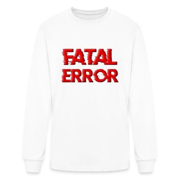 FATAL ERROR - Men's Long Sleeve T-Shirt - white - Front