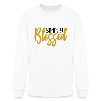 Simply Blessed - Men's Long Sleeve T-Shirt - white - Front