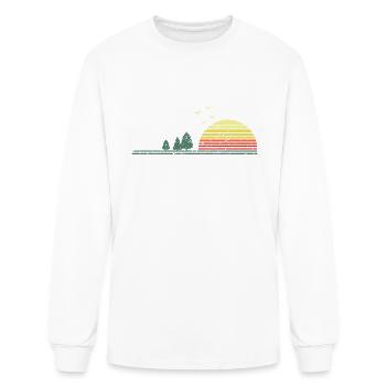 Vintage Ely Minnesota Home Souvenir Print - Men's Long Sleeve T-Shirt - white - Front