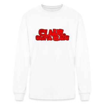 Claus Santa Claus music - Men's Long Sleeve T-Shirt - white - Front