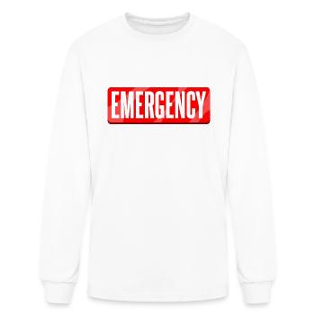 Emergency - Men's Long Sleeve T-Shirt - white - Front