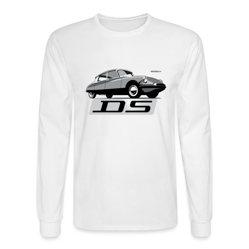 Citroën DS script emblem and illustration - Men's Long Sleeve T-Shirt