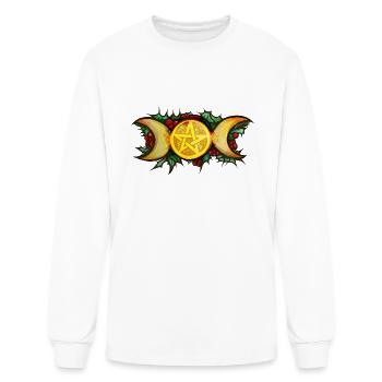 Yule Triple Lune - T-shirt à manches longues Homme - blanc - Devant