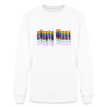 Angry Trans - Men's Long Sleeve T-Shirt - white - Front
