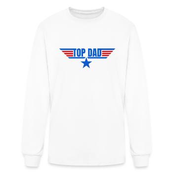 Top Dad - Men's Long Sleeve T-Shirt - white - Front