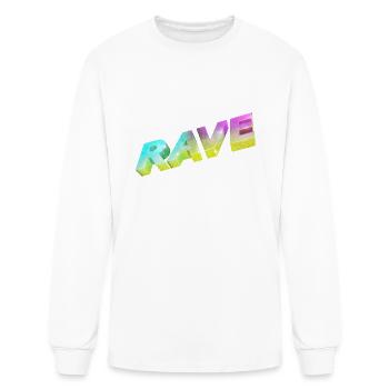 Rave, Techno, Electronic music - Men's Long Sleeve T-Shirt - white - Front