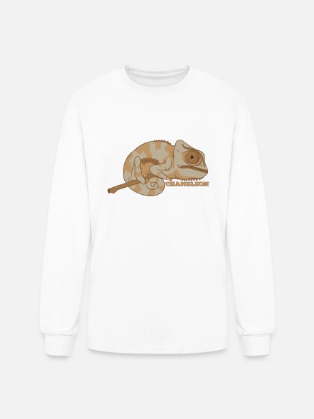 Chameleon - Men's Long Sleeve T-Shirt - white
