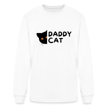 Daddy Cat - Men's Long Sleeve T-Shirt - white - Front