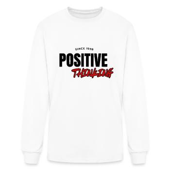 Positive thinking. - Men's Long Sleeve T-Shirt - white - Front