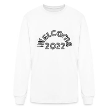 Bienvenue 2022 - T-shirt à manches longues Homme - blanc - Devant