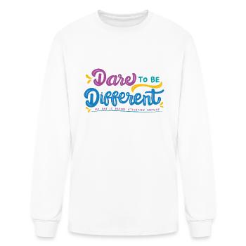 I Dare Ya - Men's Long Sleeve T-Shirt - white - Front