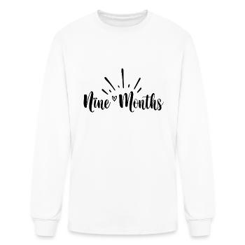 Nine Months - Men's Long Sleeve T-Shirt - white - Front