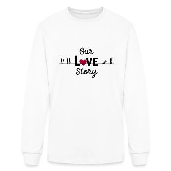 love story - Men's Long Sleeve T-Shirt - white - Front