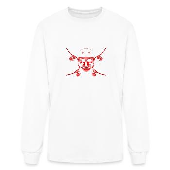 Skateboarding Skateboard Clothing Skateboarder - Men's Long Sleeve T-Shirt - white - Front