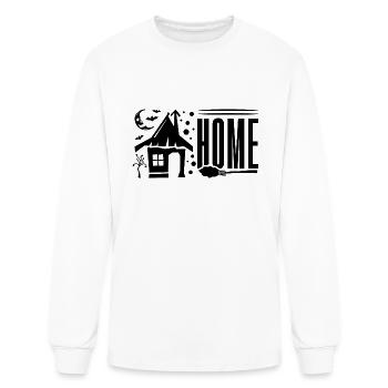 A Haunted Home Is A Happy Home - Men's Long Sleeve T-Shirt - white - Front