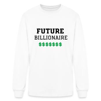 Future Billionaire - Men's Long Sleeve T-Shirt - white - Front