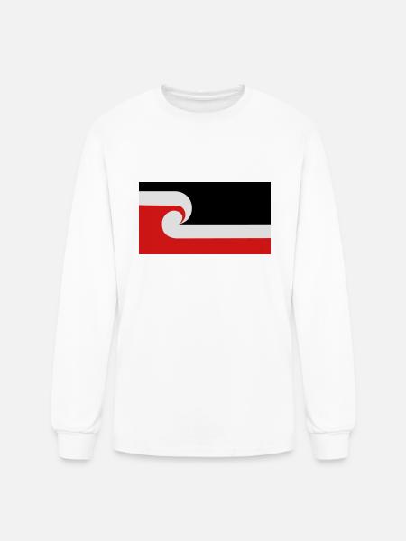 Maori Flag - Men's Long Sleeve T-Shirt - white