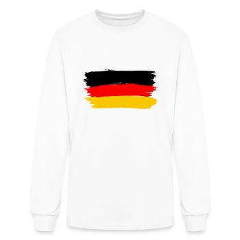 flag of germany - Men's Long Sleeve T-Shirt - white - Front