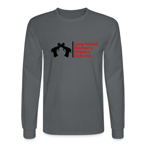 LIWFC Logo - Black and Red - Men's Long Sleeve T-Shirt