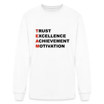 Team - Men's Long Sleeve T-Shirt - white - Front