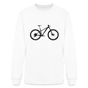 Distressed Hardtail - Men's Long Sleeve T-Shirt - white - Front