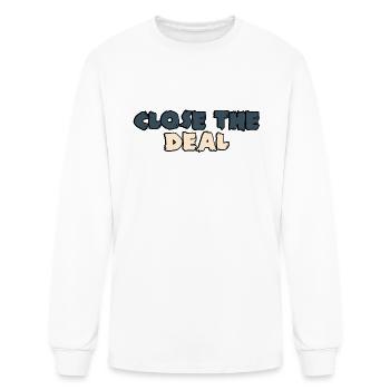 Close The Deal - Men's Long Sleeve T-Shirt - white - Front