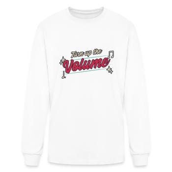 Turn Up The Volume - Men's Long Sleeve T-Shirt - white - Front