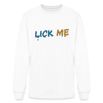 Lick Me - Men's Long Sleeve T-Shirt - white - Front