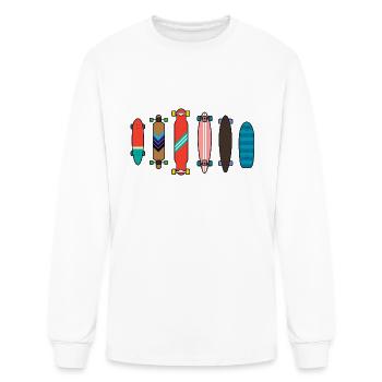 Longboard Collection - Men's Long Sleeve T-Shirt - white - Front
