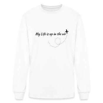 up in - Men's Long Sleeve T-Shirt - white - Front