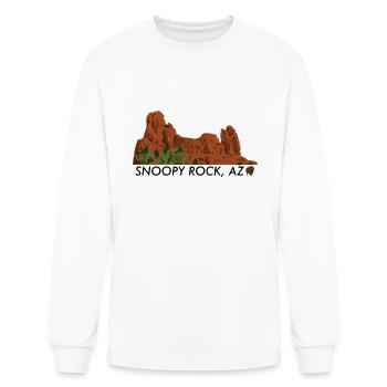 Rock Graphic - Men's Long Sleeve T-Shirt - white - Front