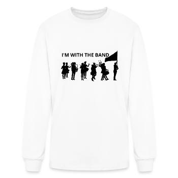 I'm With the Band - Men's Long Sleeve T-Shirt - white - Front