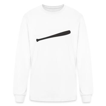Baseball Bat - Men's Long Sleeve T-Shirt - white - Front