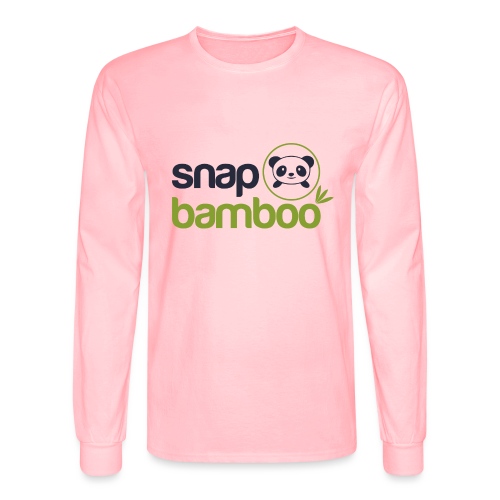 Snap Bamboo Square Logo Branded - Men's Long Sleeve T-Shirt