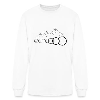 echoooo - Men's Long Sleeve T-Shirt - white - Front