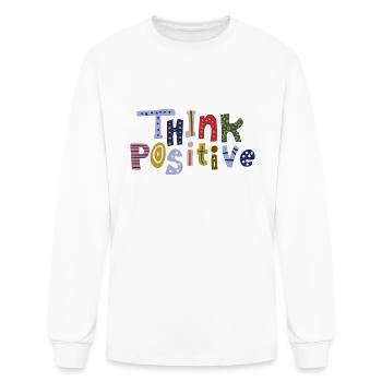 Positive thinking - Men's Long Sleeve T-Shirt - white - Front